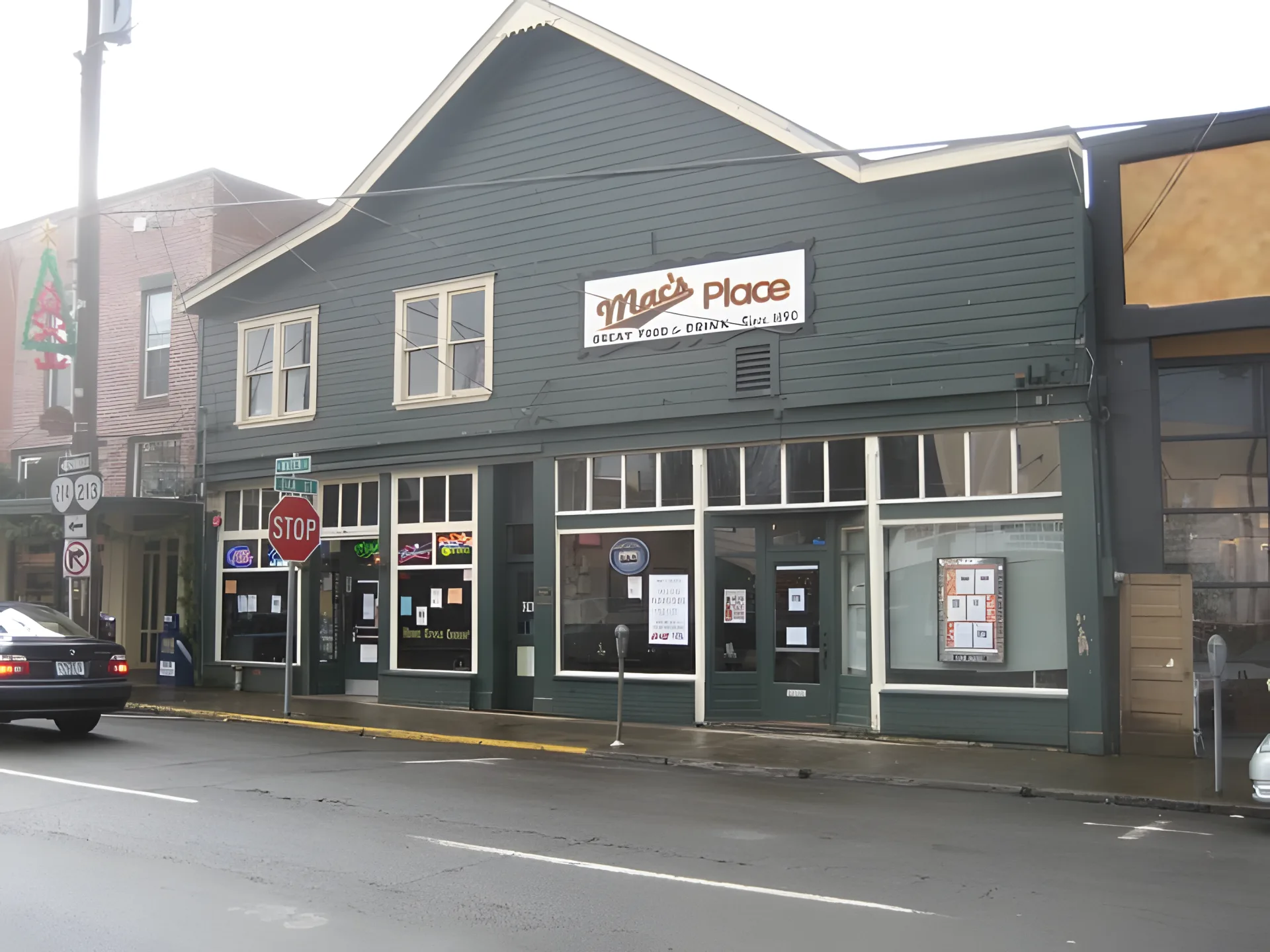 Mac's Place saloon mural — Since 1890